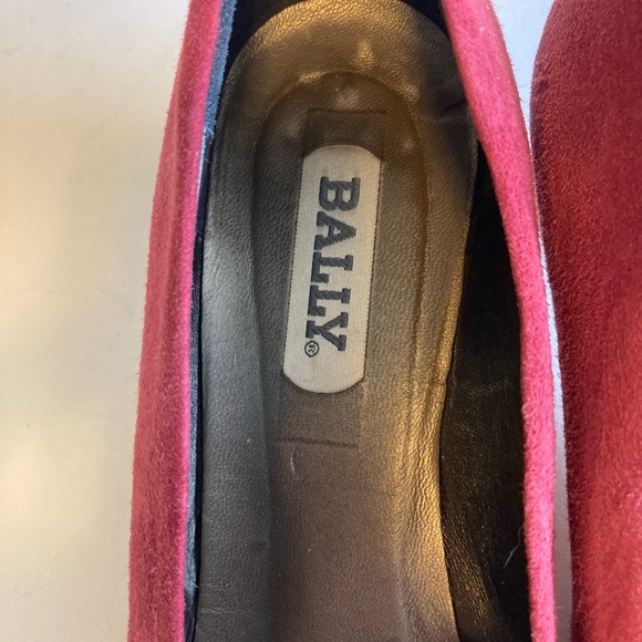 Bally Burgundy Suede Leather Heels size 9.5 - Picture 9 of 14